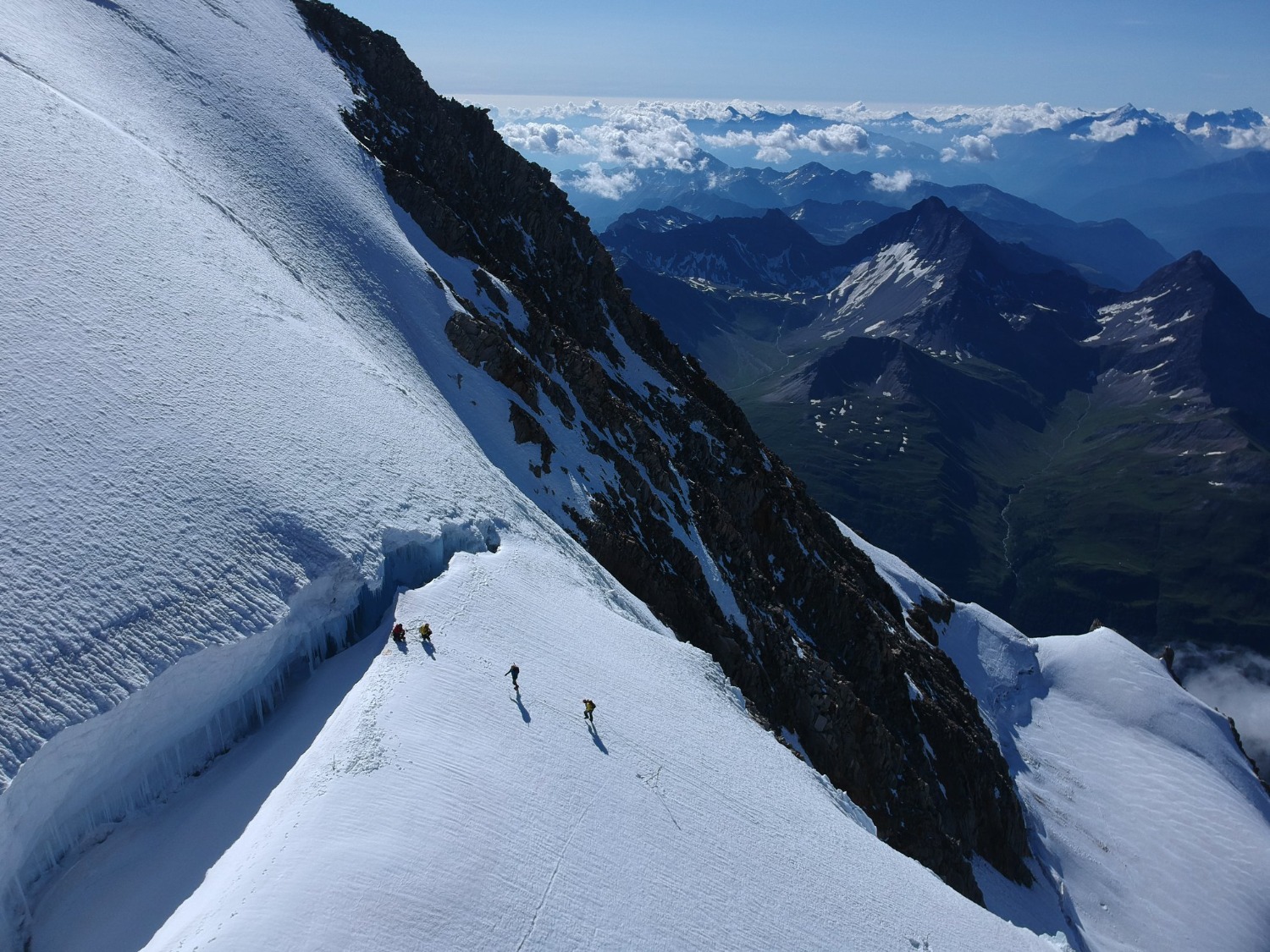 Un'immagine del massiccio del Monte Bianco