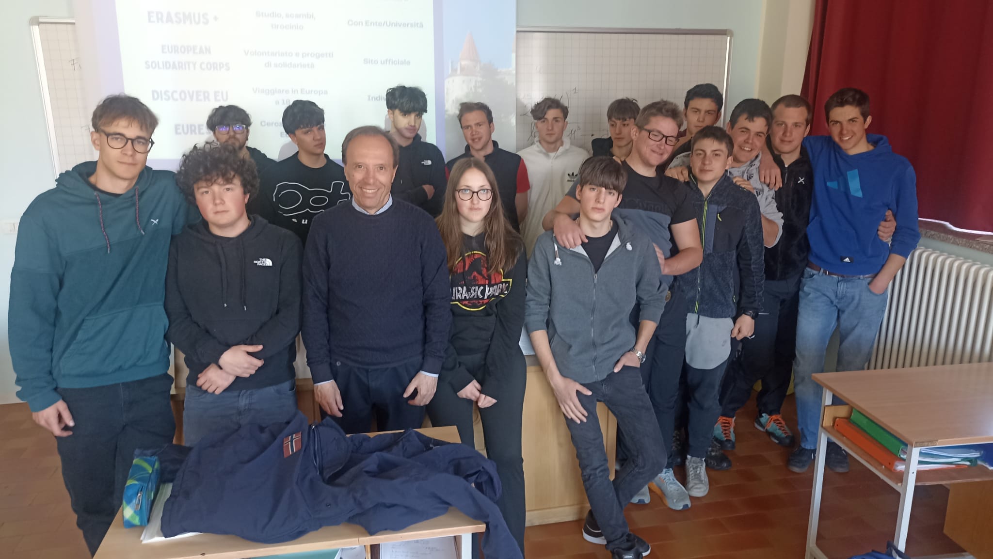 Una delle classi dell’Istituto Don Bosco che ha partecipato a "L'Europa in classe"