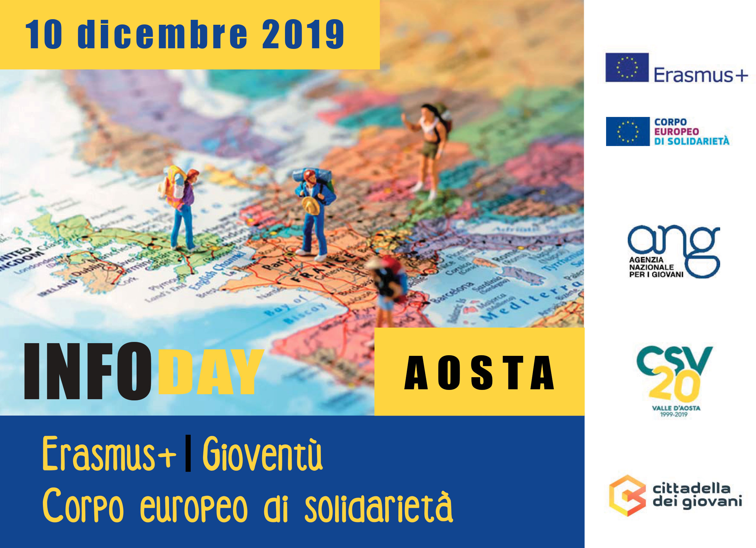Locandina della giornata informativa del 10 dicembre 2019 - Aosta