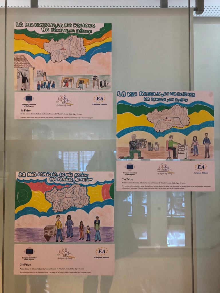 I tre disegni della scuola primaria di Montjovet selezionati per l'esposizione