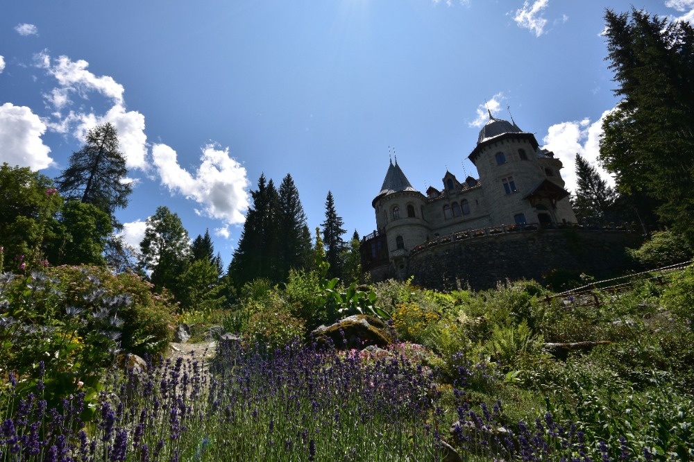 Il Castel Savoia e il suo giardino. ©Struttura Biodiversità e aree naturali protette