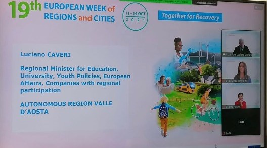 Conclusa l’edizione 2021 della settimana europea delle regioni e delle città 