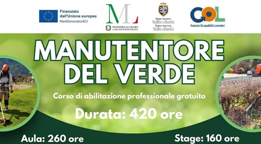 Corso manutentore del verde 2025